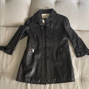 Burberry lambskin coat kids size 4y